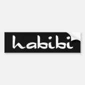 habibi bumpersticker (Voorkant)