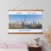 Habibi Come to Dubai Modern Travel Hangend Wandkleed (Slaapkamer)