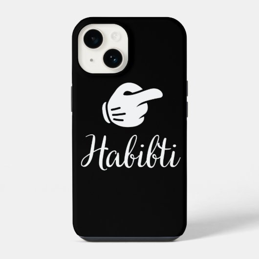 Habibi en Habibi Arab Couple Matching iPhone Hoesje (Achterkant)