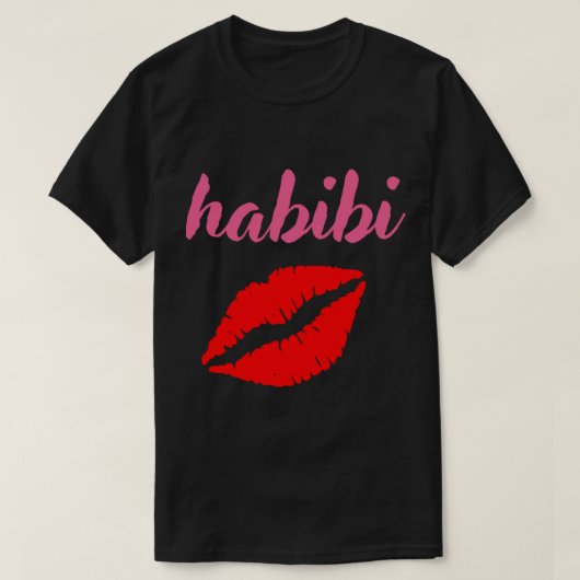 habibi habibi habibi habibi habibi habibi t-shirt (Design voorkant)