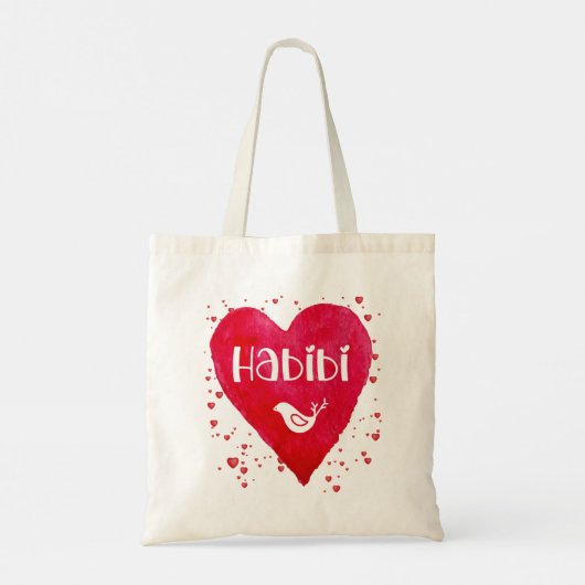 Habibi, hart, mijn liefde, arabisch familielid, vr tote bag (Achterkant)
