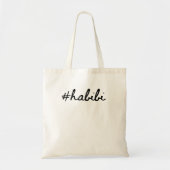 Habibi hashtag tote bag (Voorkant)
