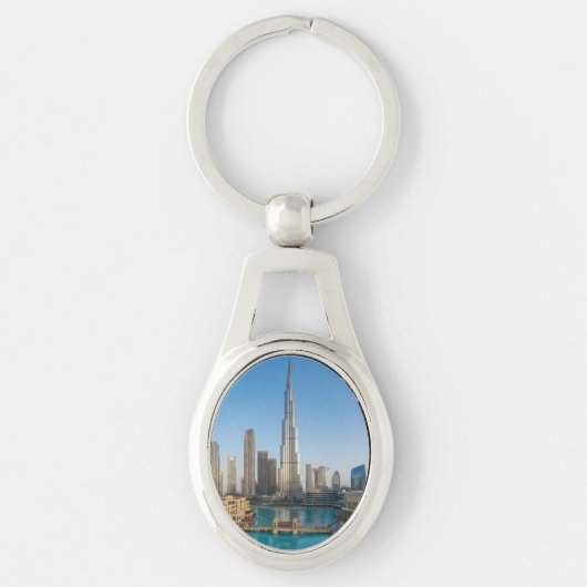 Habibi Kom Naar Dubai Aangepaste Naam Reis Sleutelhanger (Voorkant)