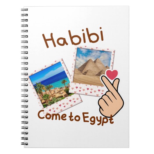 Habibi Kom naar Egypte Notitieboek (Voorkant)