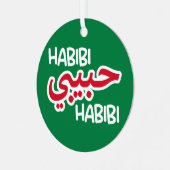 Habibi Metalen Ornament (Voorkant links)