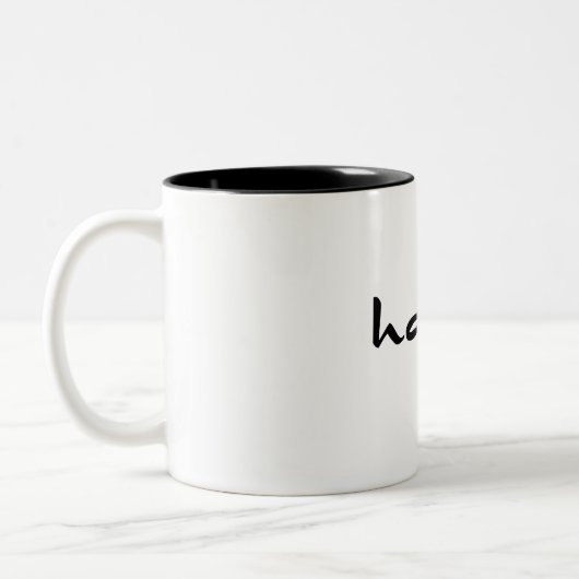 habibi tweekleurige koffiemok (Links)