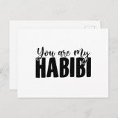 Habibis | Yallah Habibo Arabic Gift Idee Briefkaart (Voorkant / Achterkant)