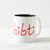 Habibti Tweekleurige Koffiemok (Voorkant rechts)