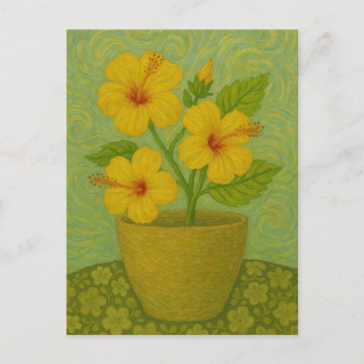 Habiscus-Briefkaart Briefkaart (Voorkant)