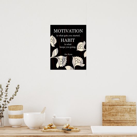 Habit-Motivatie Art Print (Keuken)