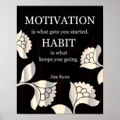 Habit-Motivatie Art Print (Voorkant)
