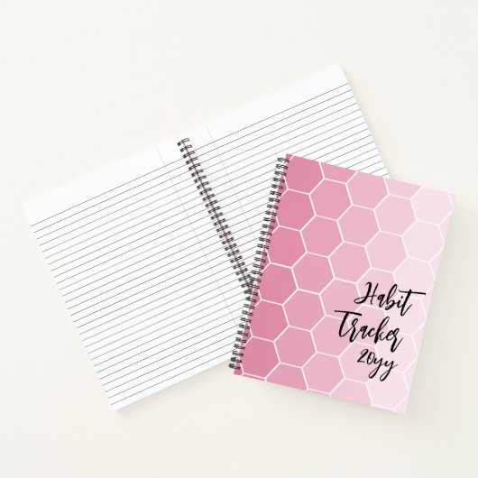 Habit Tracker Blush Pink Notitieboek (Binnen)