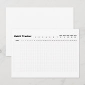 Habit Tracker Kaart (Voorkant / Achterkant)