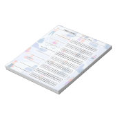 Habit Tracker Notitieblok (Linkerzijde)