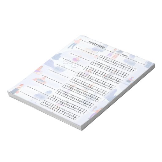 Habit Tracker Notitieblok (Linkerzijde)