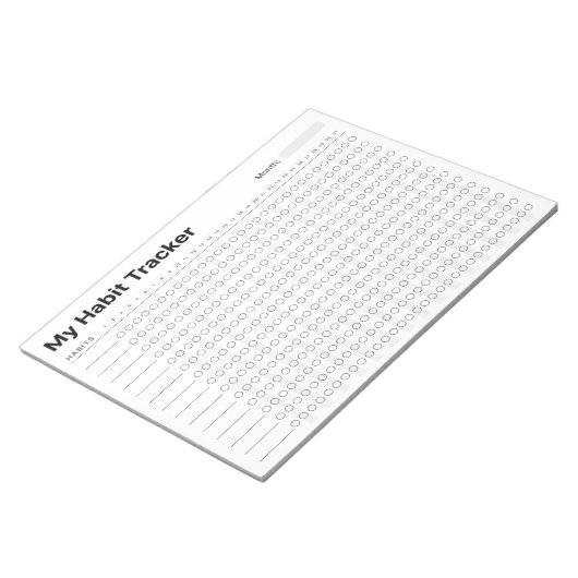 Habit Tracker Notitieblok (Schuin)