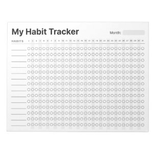 Habit Tracker Notitieblok