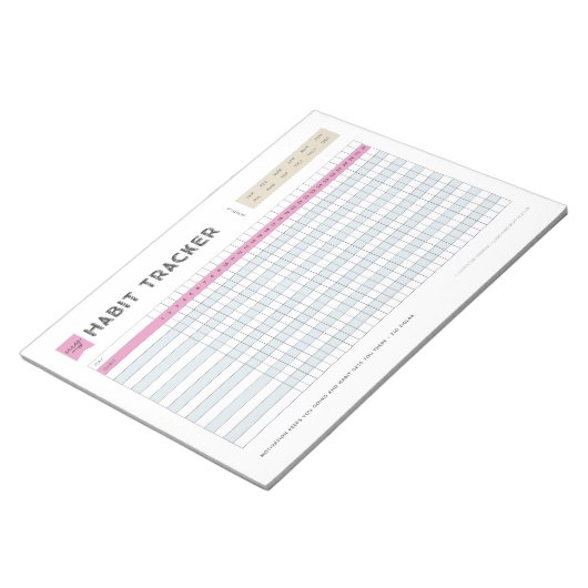 Habit Tracker Notitieblok (Schuin)