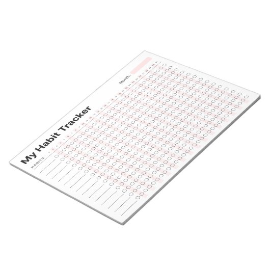 Habit Tracker Notitieblok (Schuin)