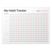 Habit Tracker Notitieblok (Voorkant)