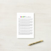 Habit Tracker Planner Journal Post-it® Notes (Op bureau)