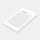Habit Tracker Planner Journal Post-it® Notes (Schuin)