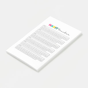 Habit Tracker Planner Journal Post-it® Notes