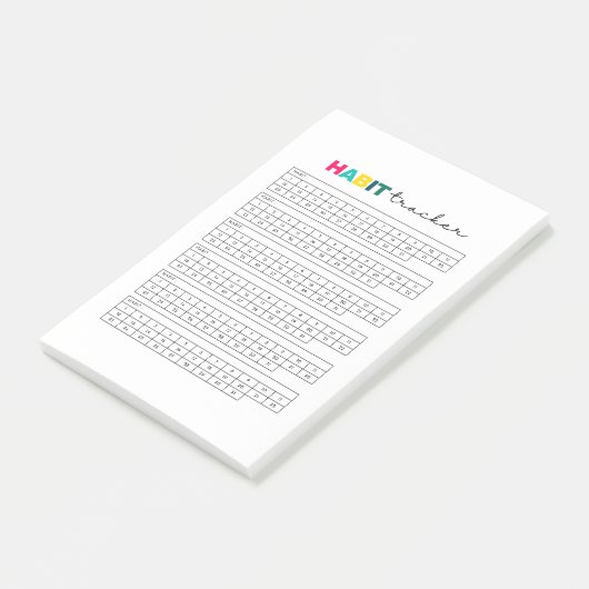Habit Tracker Planner Journal Post-it® Notes (Schuin)