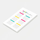 Habit Tracker Planner Journal Post-it® Notes (Schuin)