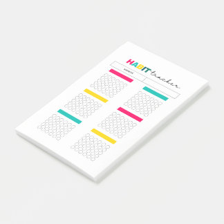 Habit Tracker Planner Journal Post-it® Notes