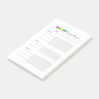 Habit Tracker Planner Journal Post-it® Notes