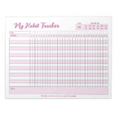 Habit Tracker Volledig  Blocnote (Voorkant)