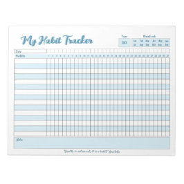 Habit Tracker volledig  Notitieblok