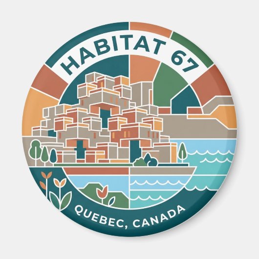 Habitat 67 Canada Magneet (Voorkant)