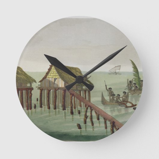 Habitats van de Papu-stam, Rawak, bord 22 voor Ronde Klok (Voorkant)