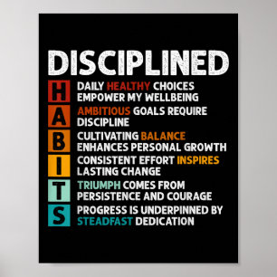 Habits Definitie Motivatie Quote Affirmaties Poster