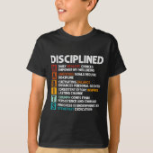 Habits Definitie Motivatie Quote Affirmaties T-shirt (Voorkant)
