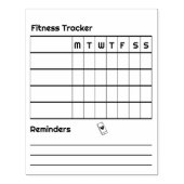 Habits Fitness Weekly Tracker Herinneringen Opmerk Rubberstempel (Afrduk)