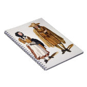 Habits van Quakers, 1675 (gekleurde graving) Notitieboek (Rechterzijde)