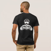"Habitual Offender" Black Sledders.com T-shirt (Achterkant volledig)