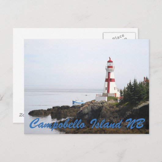 Habor Lightstation Campobello Island New Bronswick Briefkaart (Voorkant / Achterkant)