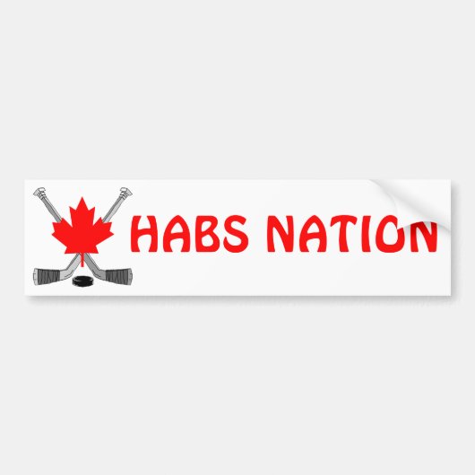 HABS NATION BUMPERSTICKER (Voorkant)