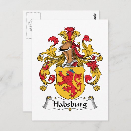 Habsburg Family Crest Briefkaart (Voorkant / Achterkant)