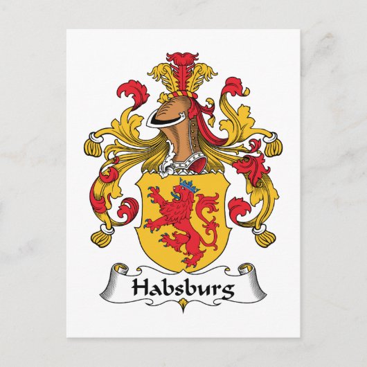 Habsburg Family Crest Briefkaart (Voorkant)