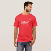 HACCP T shirt Red Cutting Board (Voorkant volledig)