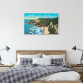 Hacenta Head Lighthouse en Cape PerpetuaCoast Canvas Afdruk (Insitu (Slaapkamer))