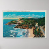 Hacenta Head Lighthouse en Cape PerpetuaCoast Poster (Voorkant)