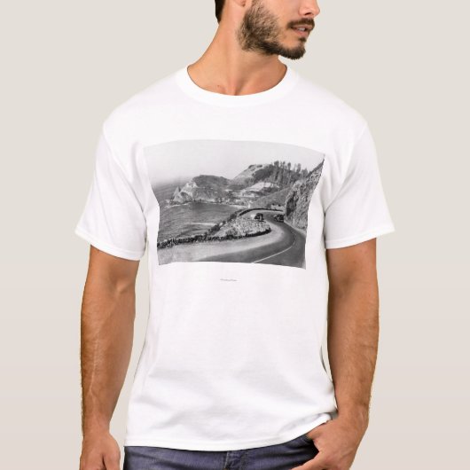Hacenta Head Lighthouse en Oregon Coast Highway T-shirt (Voorkant)