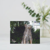 hachiko dog shibuya briefkaart (Staand voorkant)