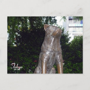 hachiko dog shibuya briefkaart